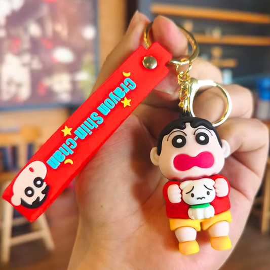 Shinchan Keychain With Hook & Strap | With Shiro