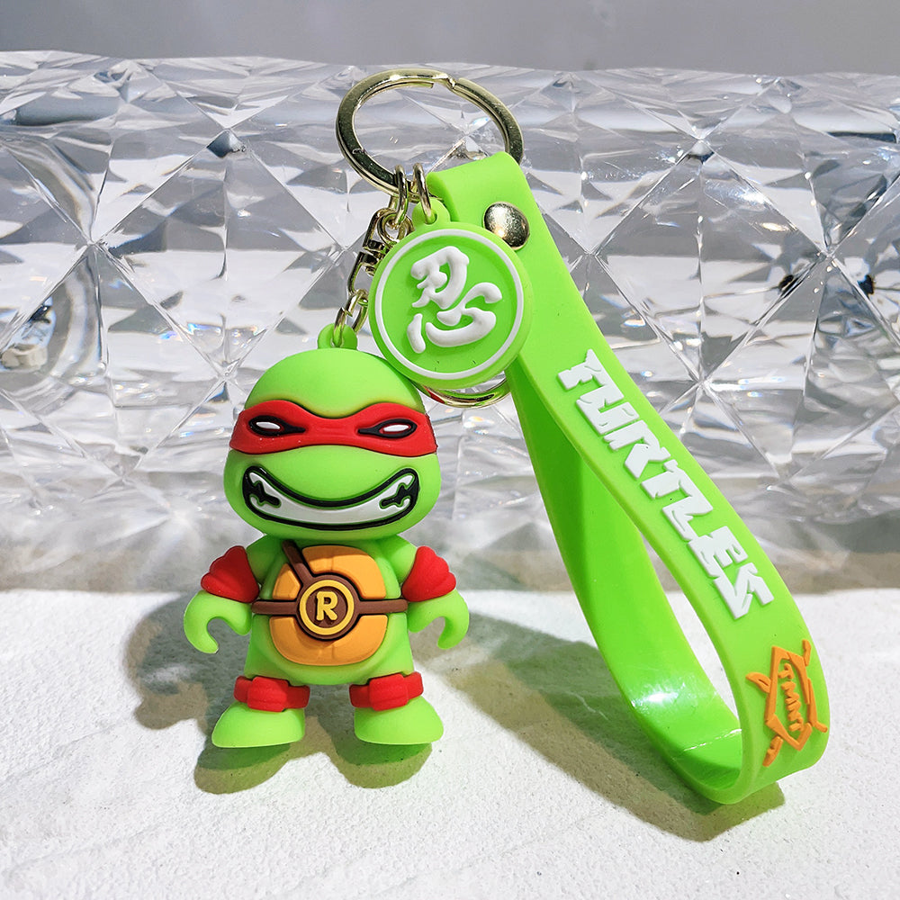 Ninja Turtle Keychain With Hook & Strap | Red Ninja